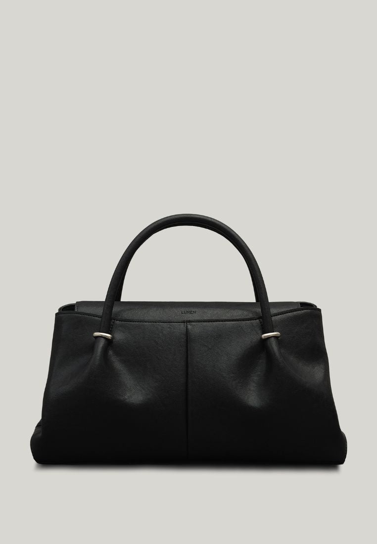 ANNEAU FLAP BAG (SOFT BLACK)