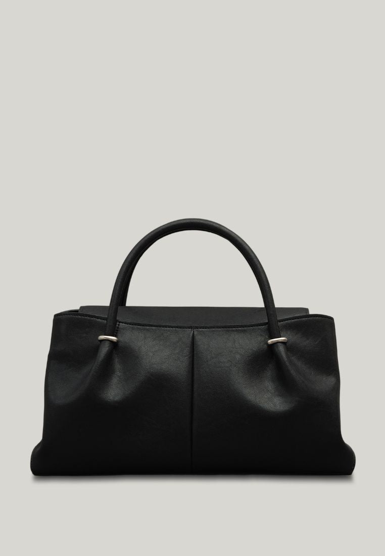 ANNEAU FLAP BAG (SOFT BLACK)