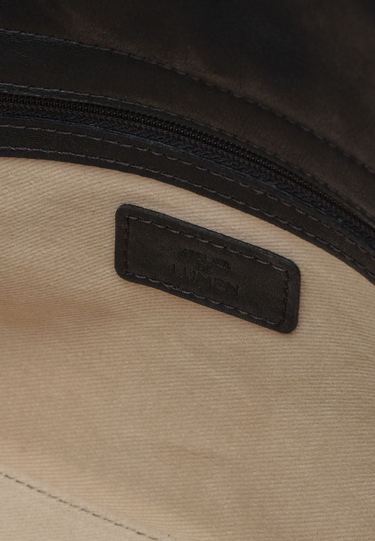 ANNEAU FLAP BAG (SOFT BLACK)