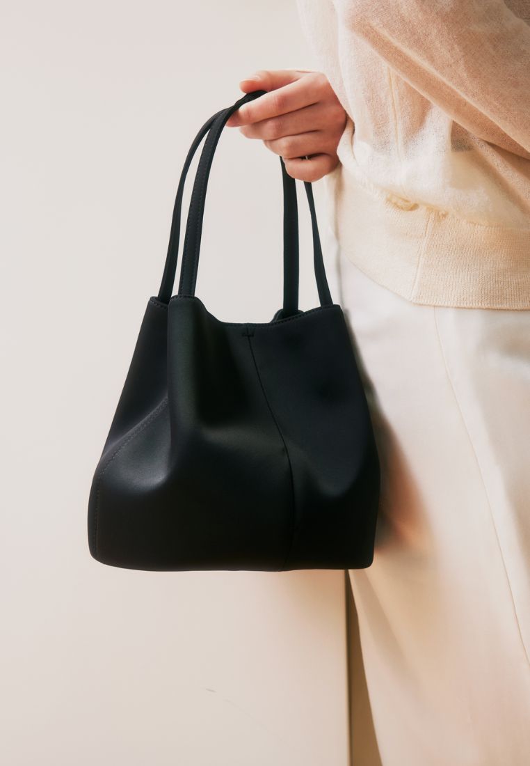 BON BALLON BAG (SILK BLACK)