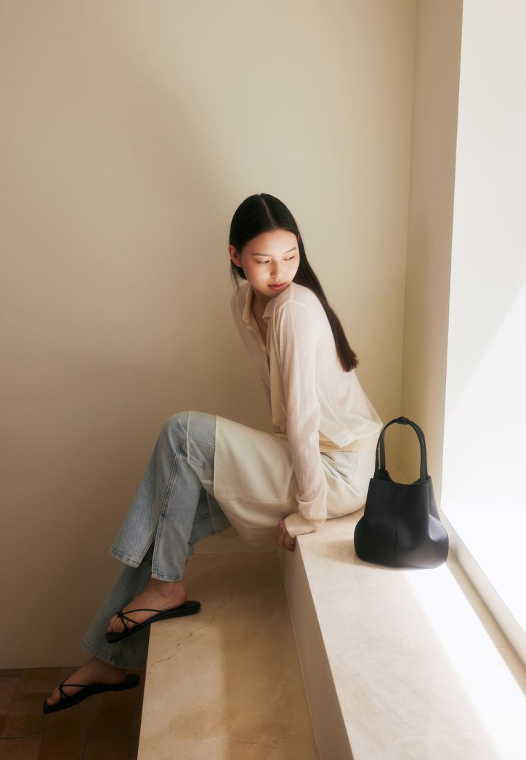 BON BALLON BAG (SILK BLACK)