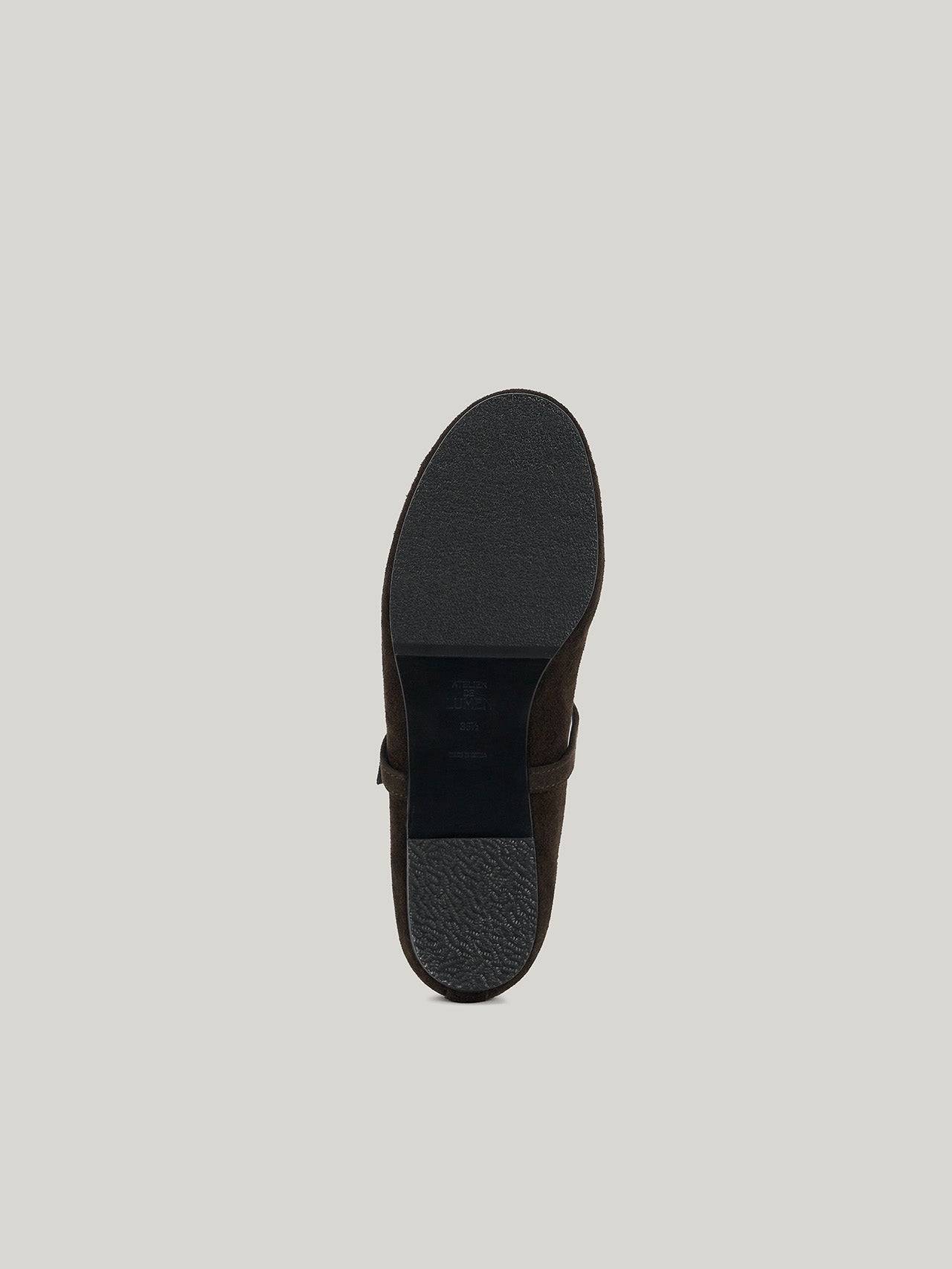 DOUBLE STRAP FLATS (SUEDE BROWN)