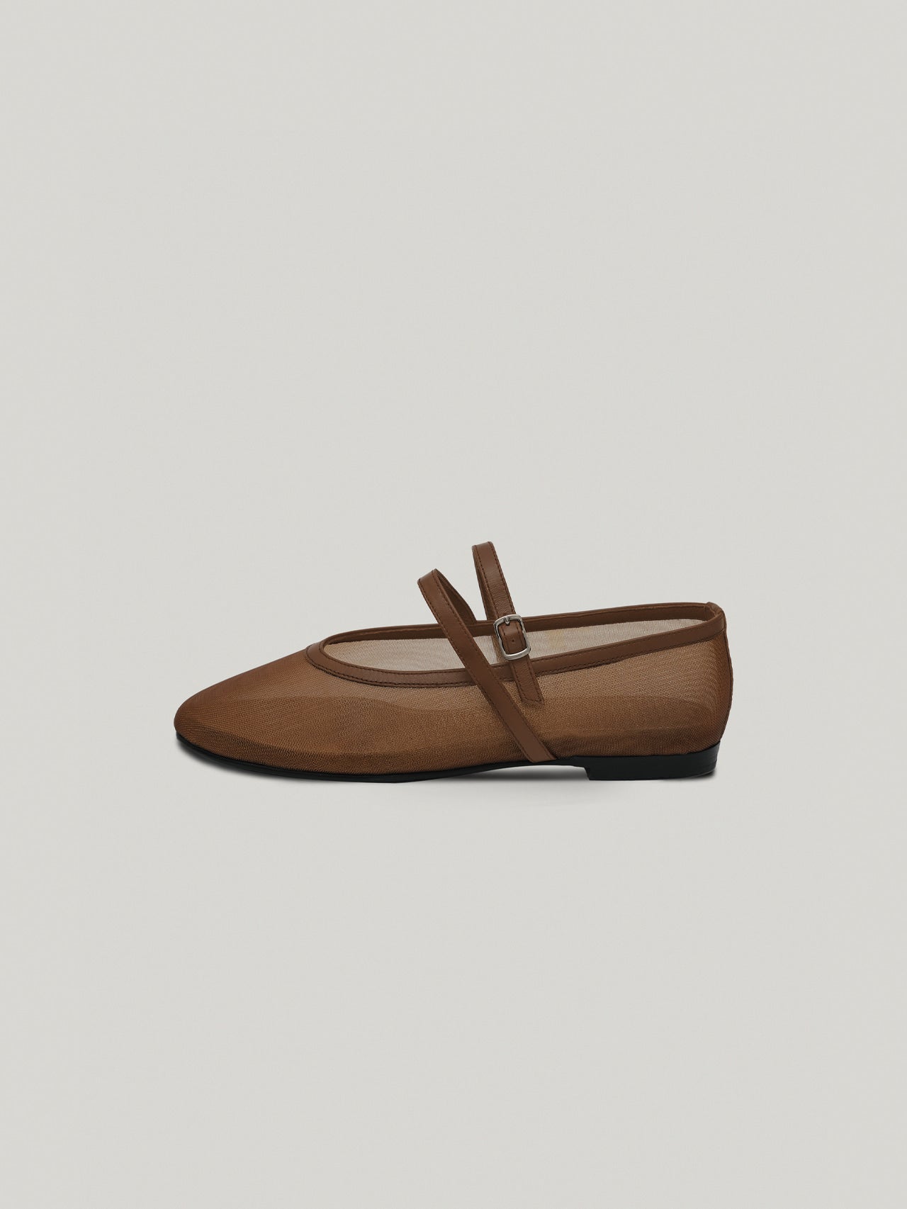 DOUBLE STRAP MESH FLAT (MESH BROWN)