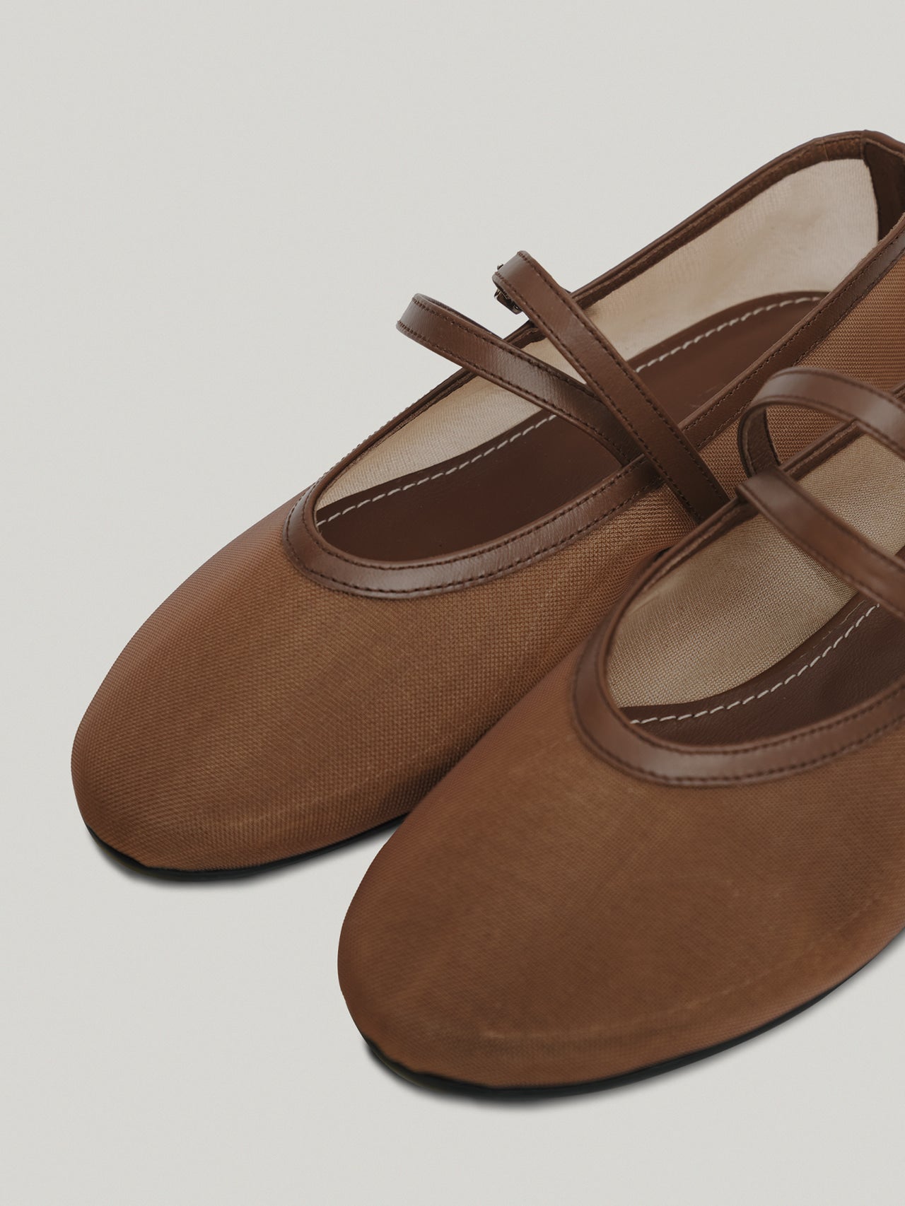 DOUBLE STRAP MESH FLAT (MESH BROWN)