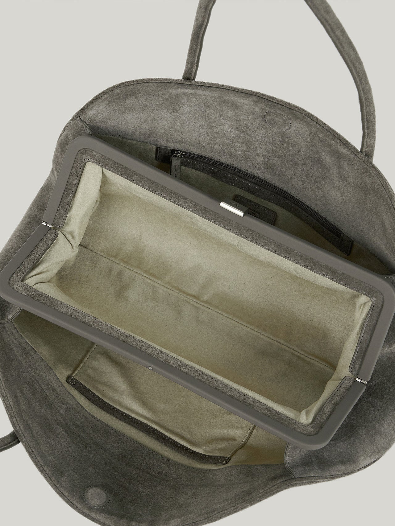 ANNEAU FRAME BAG (SUEDE GREY)
