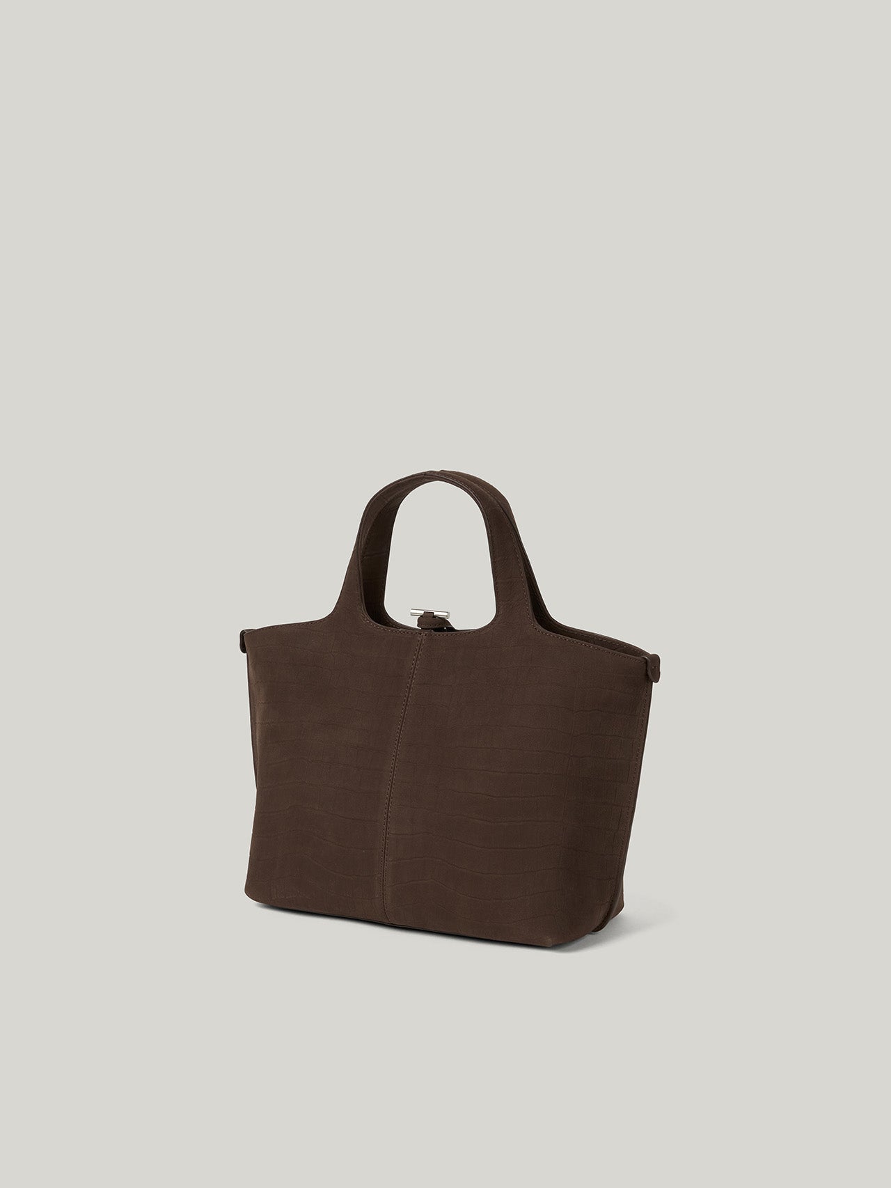 PANIER TOTE BAG (NUBUCK PATTERN BROWN)
