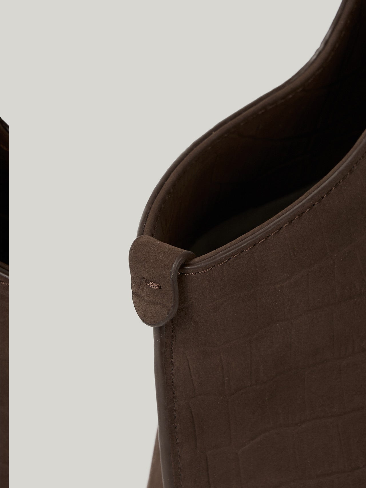 PANIER TOTE BAG (NUBUCK PATTERN BROWN)