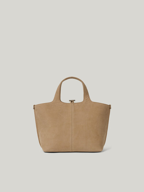 PANIER TOTE BAG (NUBUCK PATTERN SAND)