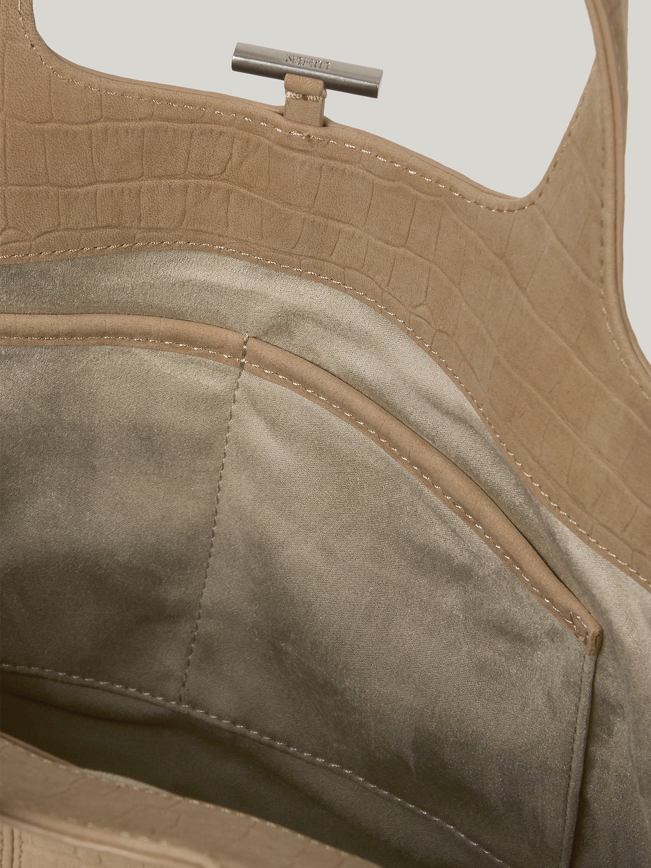 PANIER TOTE BAG (NUBUCK PATTERN SAND)