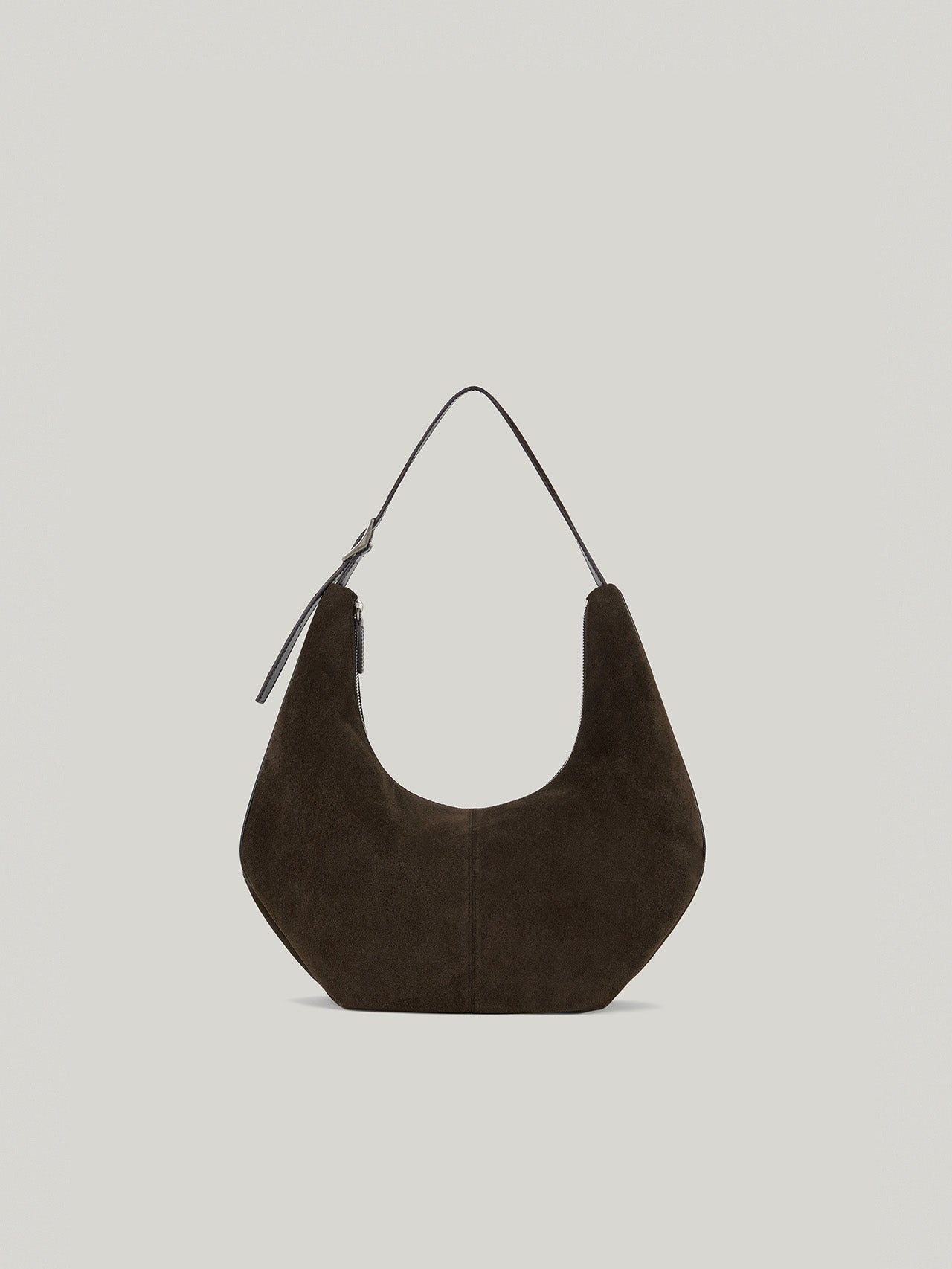MOSSY HOBO BAG (SUEDE BROWN)