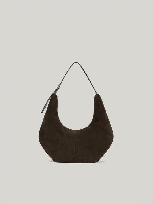 MOSSY HOBO BAG (SUEDE BROWN)