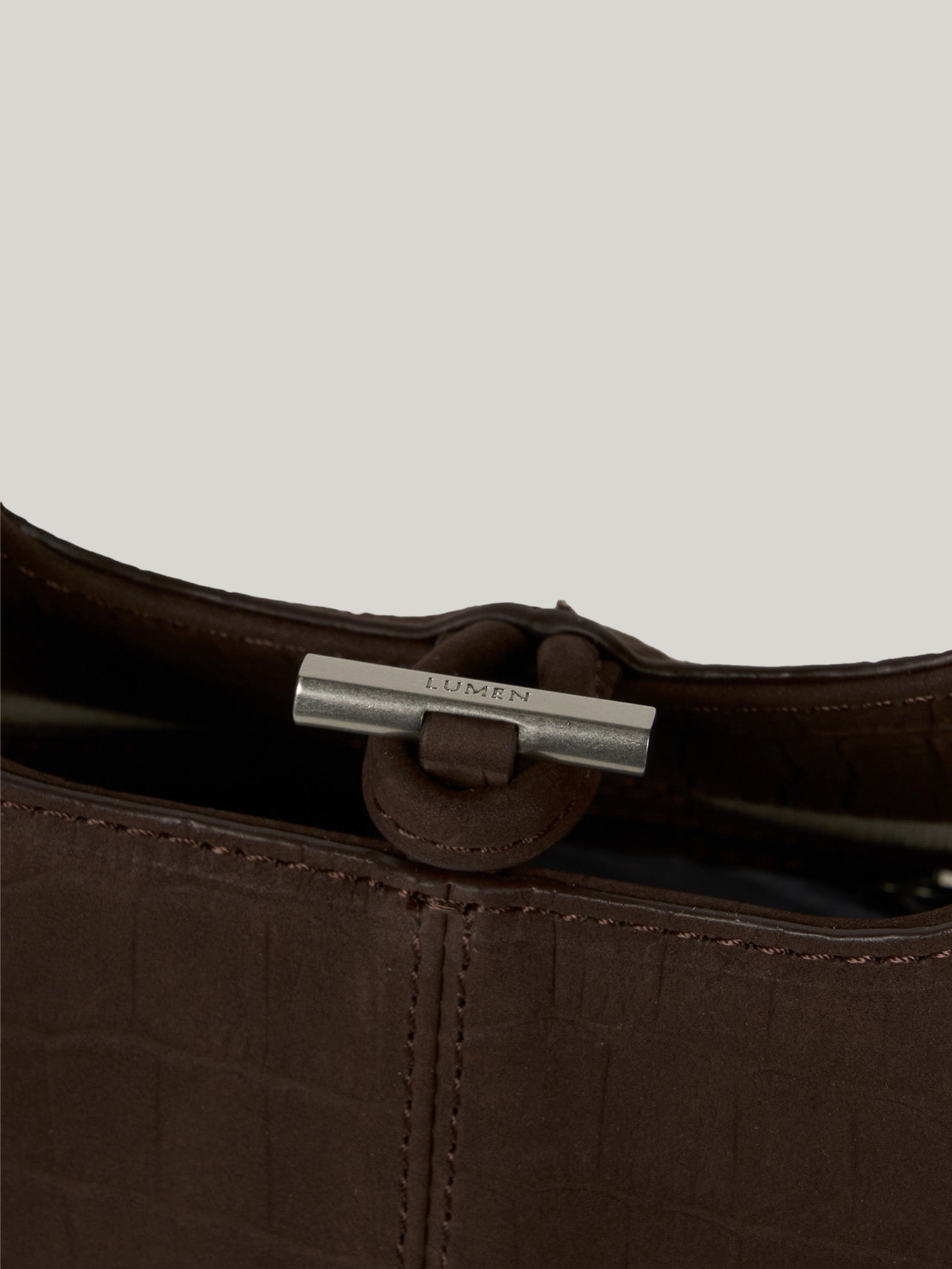 PANIER PETIT BAG (NUBUCK PATTERN BROWN)