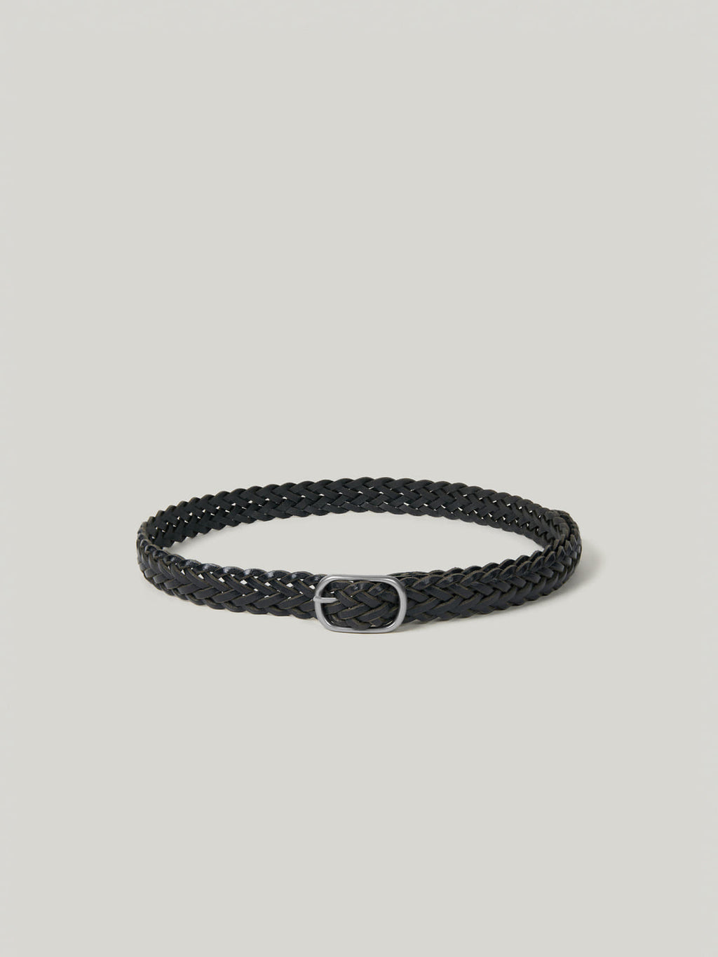 LIEN WOVEN LEATHER BELT (SOFT BLACK)