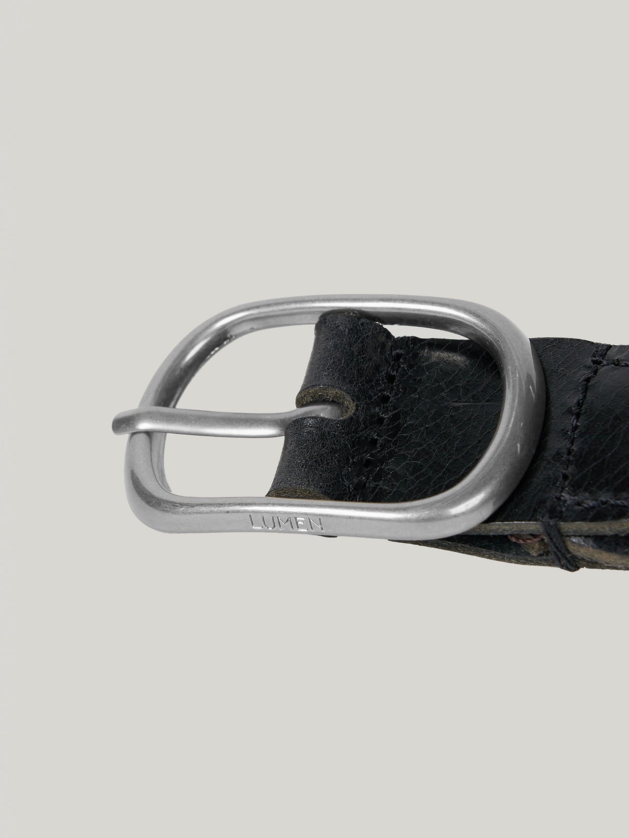 LIEN WOVEN LEATHER BELT (SOFT BLACK)