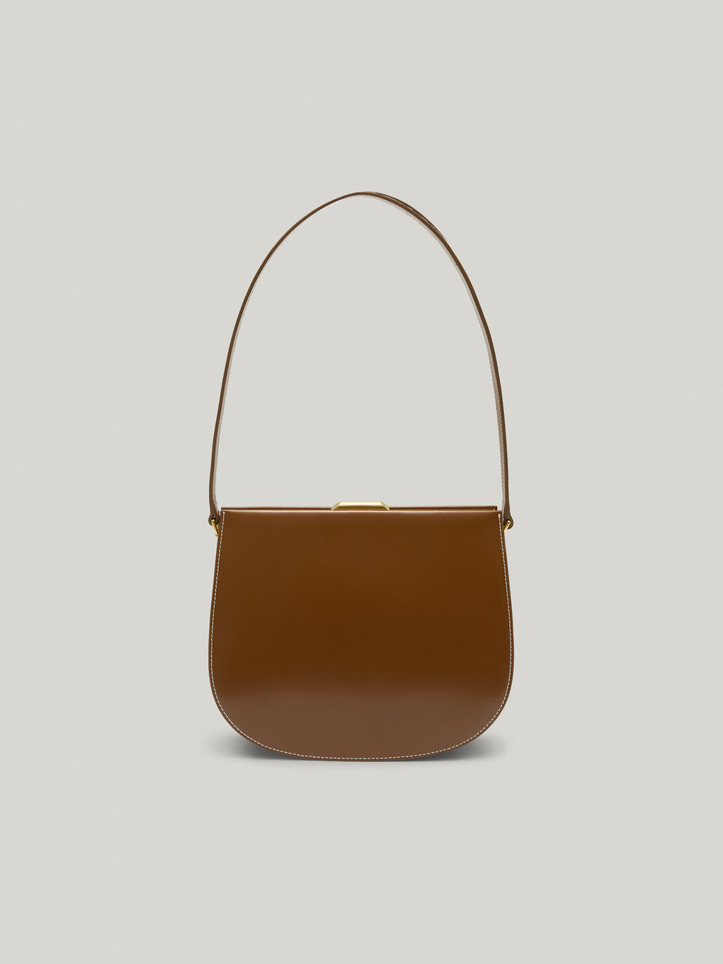 LUNE FORME BAG (COGNAC BROWN)