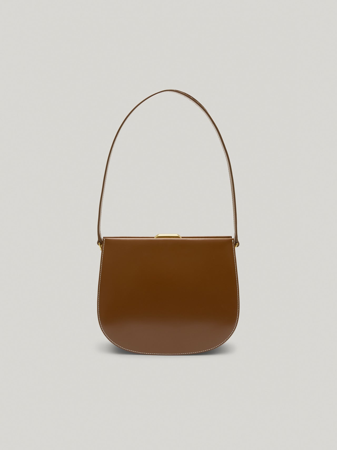 LUNE FORME BAG (COGNAC BROWN)