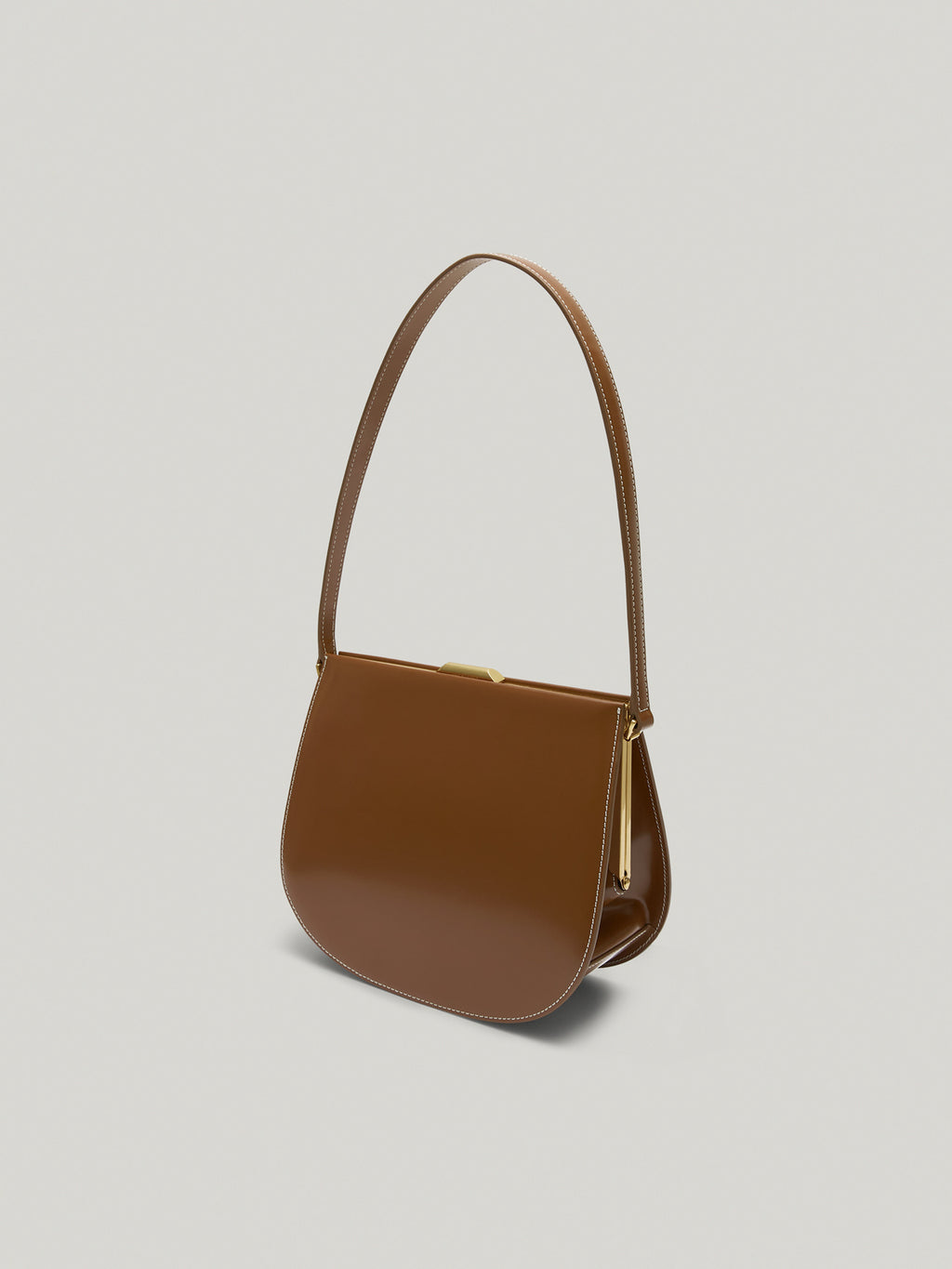 LUNE FORME BAG (COGNAC BROWN)