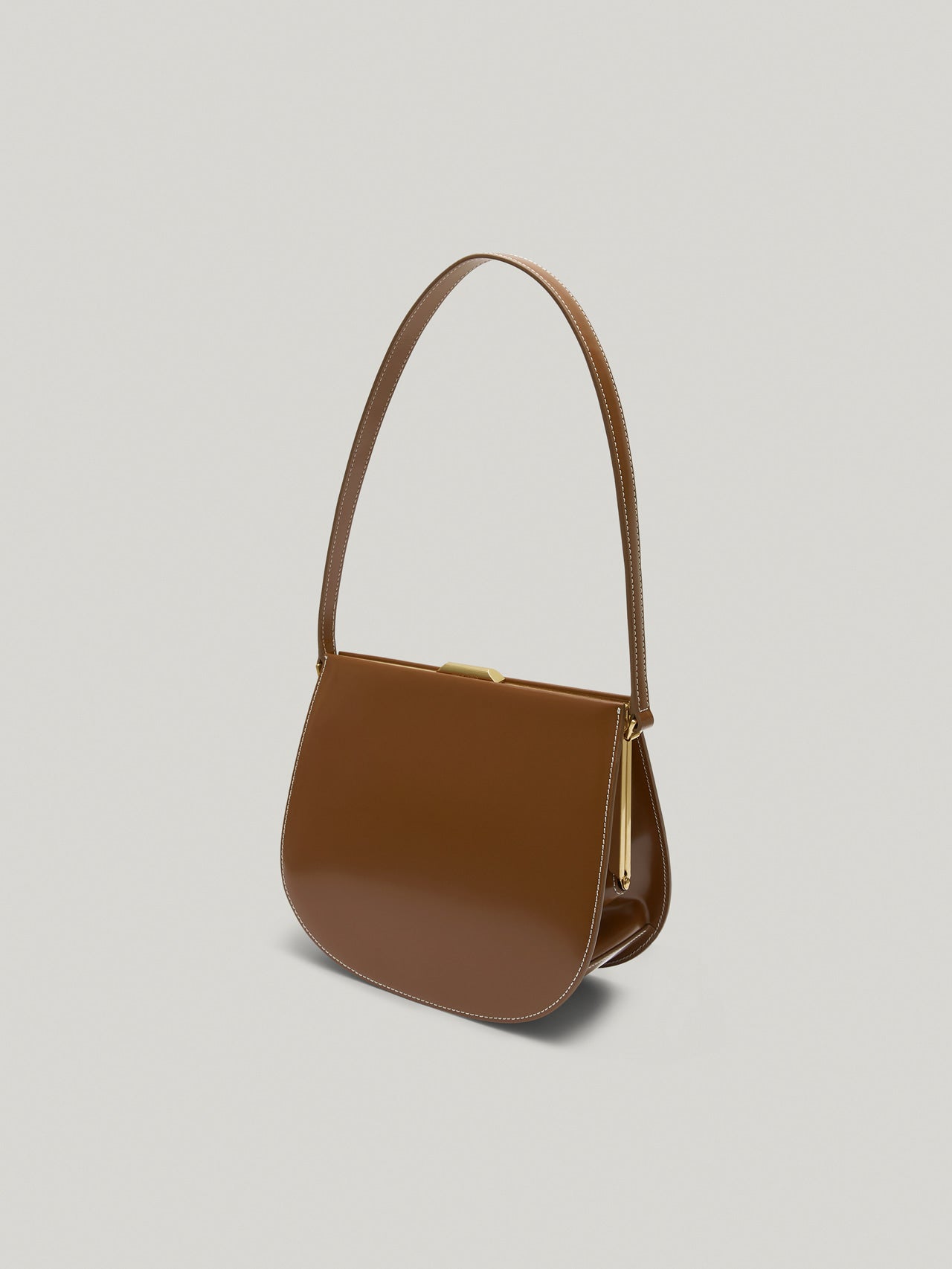 LUNE FORME BAG (COGNAC BROWN)