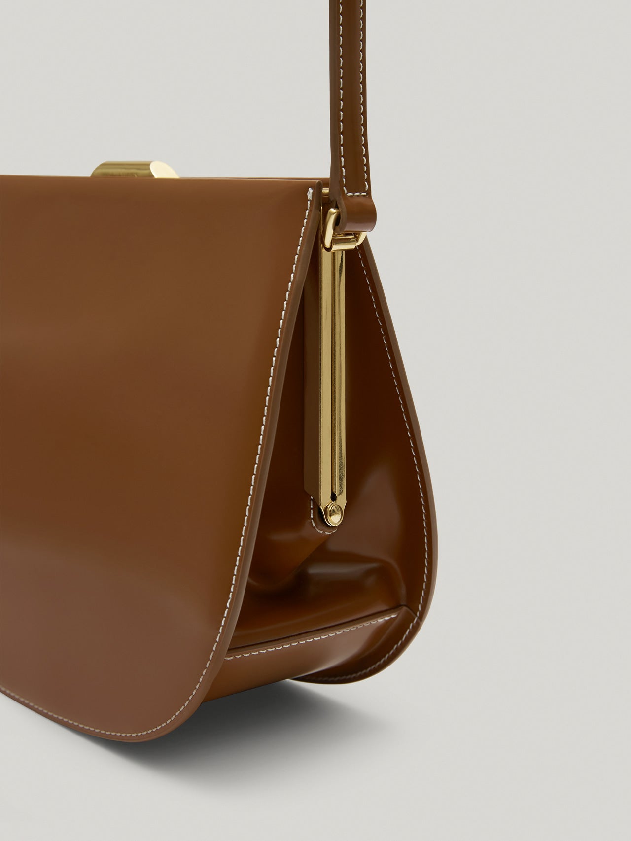 LUNE FORME BAG (COGNAC BROWN)