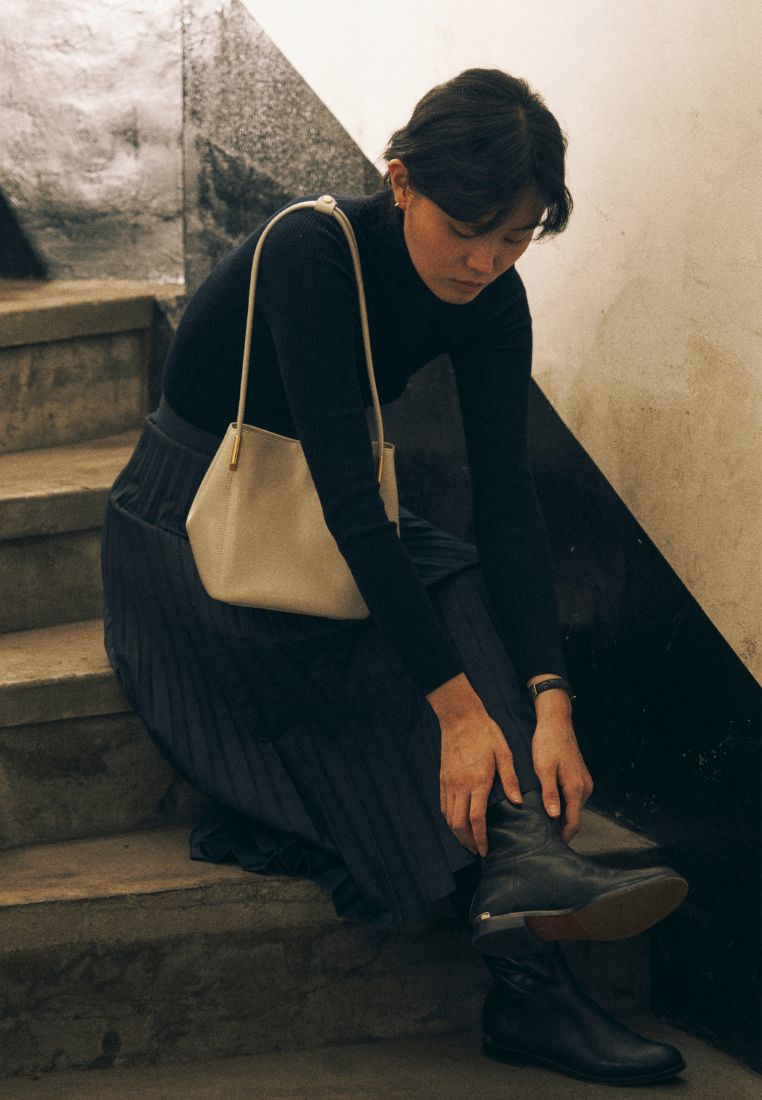 MARRON BAG (MISTY WHITE)