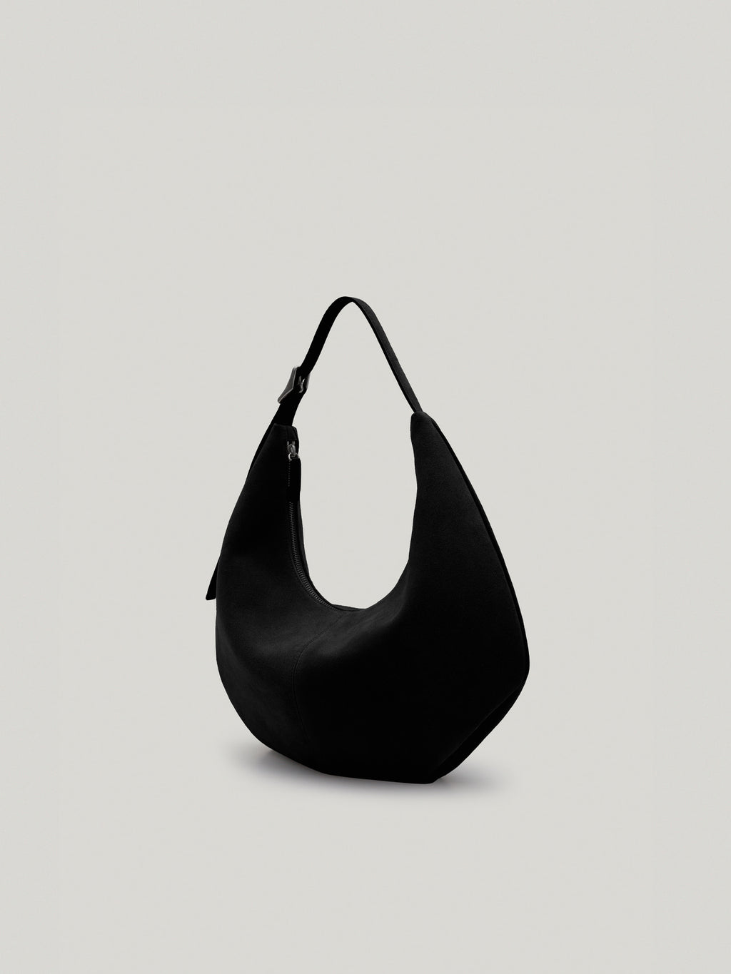 MOSSY HOBO BAG (SUEDE BLACK)