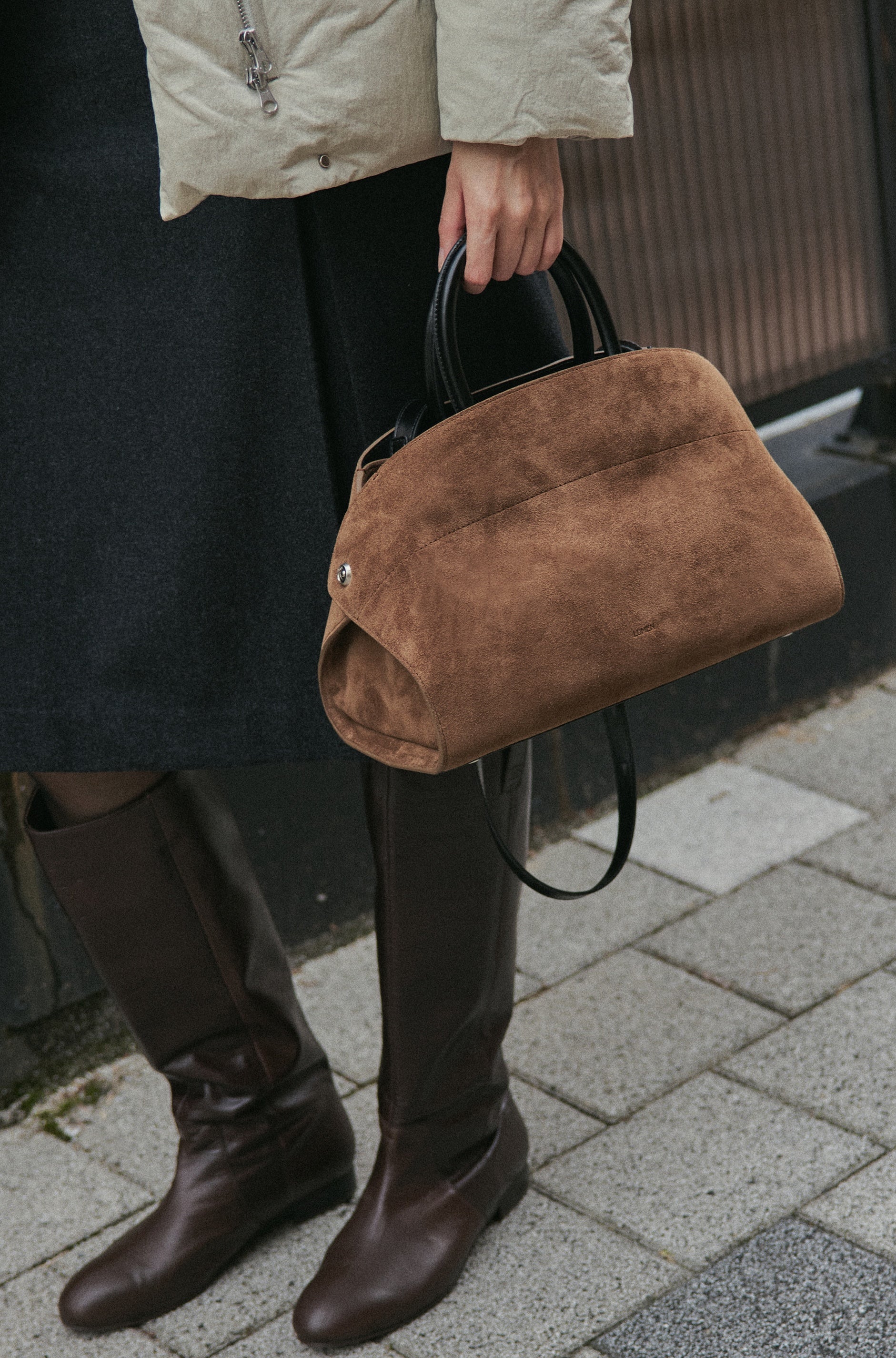 NADEL BAG (SUEDE BROWN)