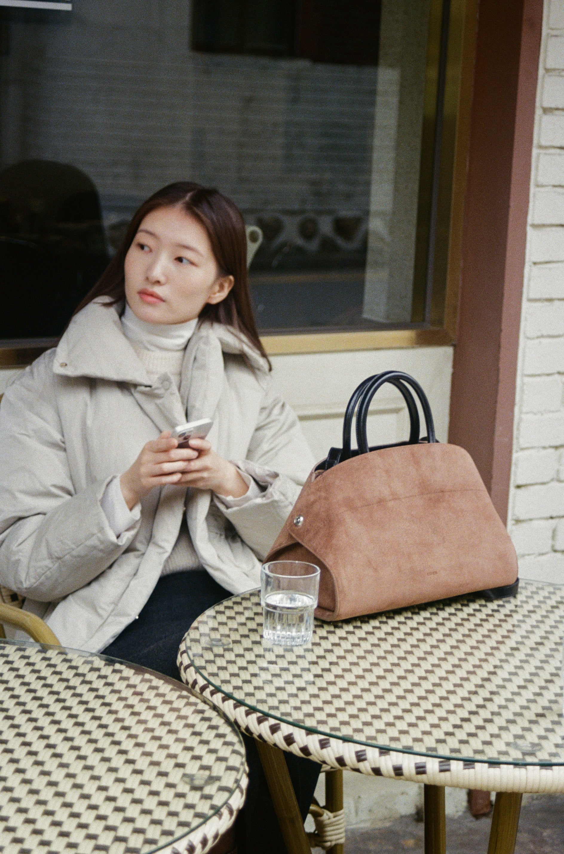 NADEL BAG (SUEDE BROWN)