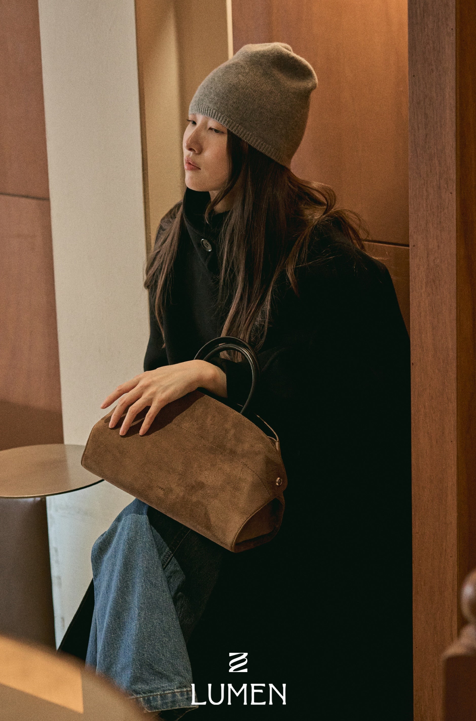 NADEL BAG (SUEDE BROWN)