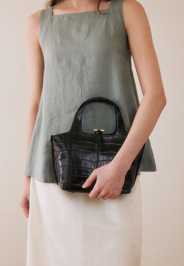 PANIER PETIT BAG (PATTERN BLACK)
