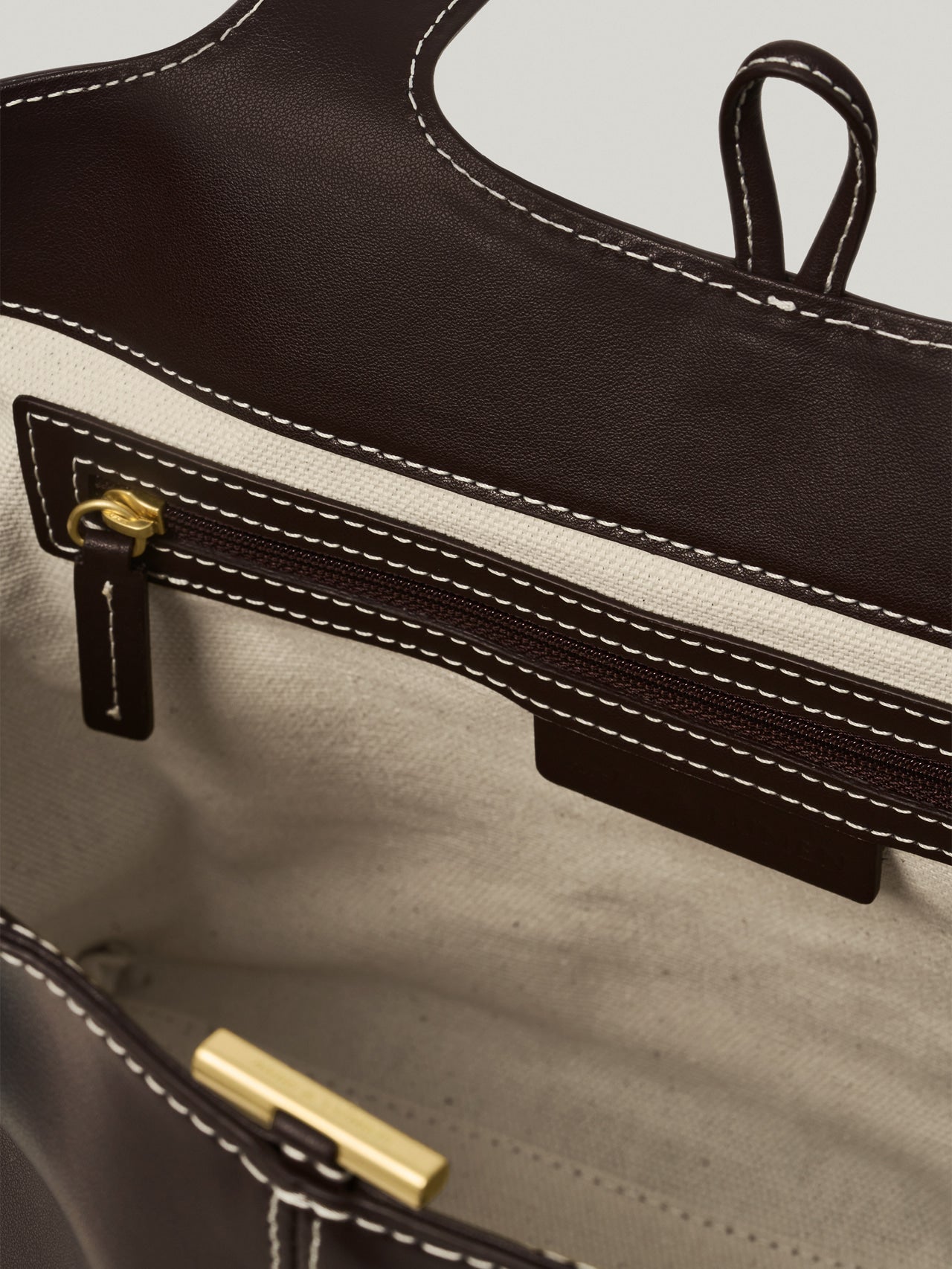 PANIER TOTE BAG (ORGAN BROWN)