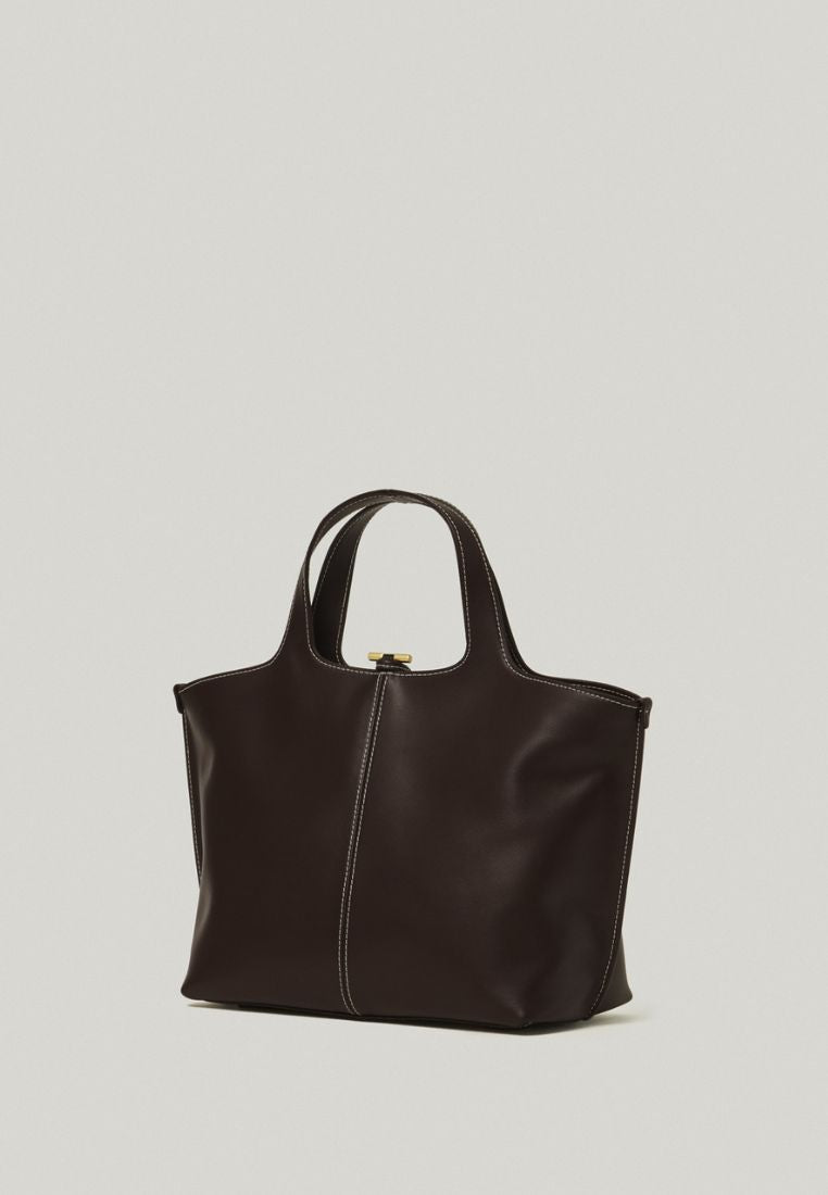 PANIER TOTE BAG (ORGAN BROWN)