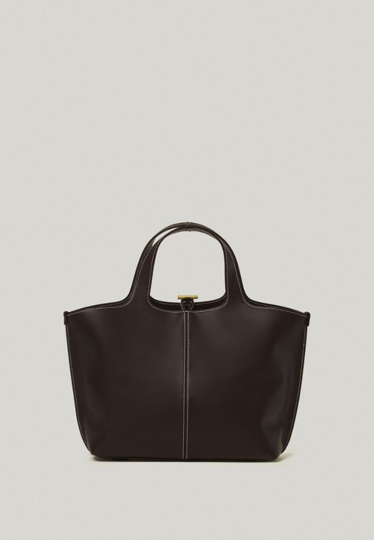 PANIER TOTE BAG (ORGAN BROWN)