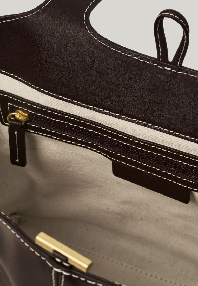 PANIER TOTE BAG (ORGAN BROWN)
