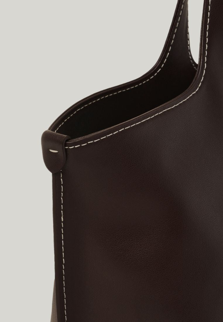 PANIER TOTE BAG (ORGAN BROWN)