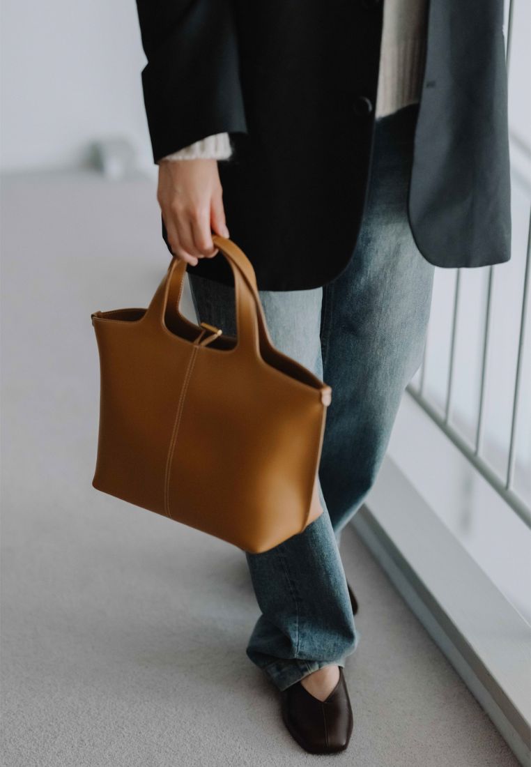 PANIER TOTE BAG (TAN BROWN)