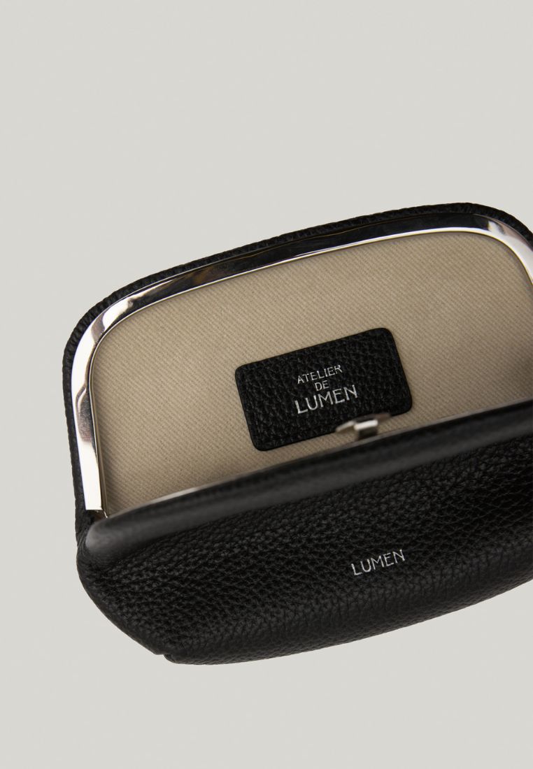 PAVE FRAME POUCH (SOFT BLACK)