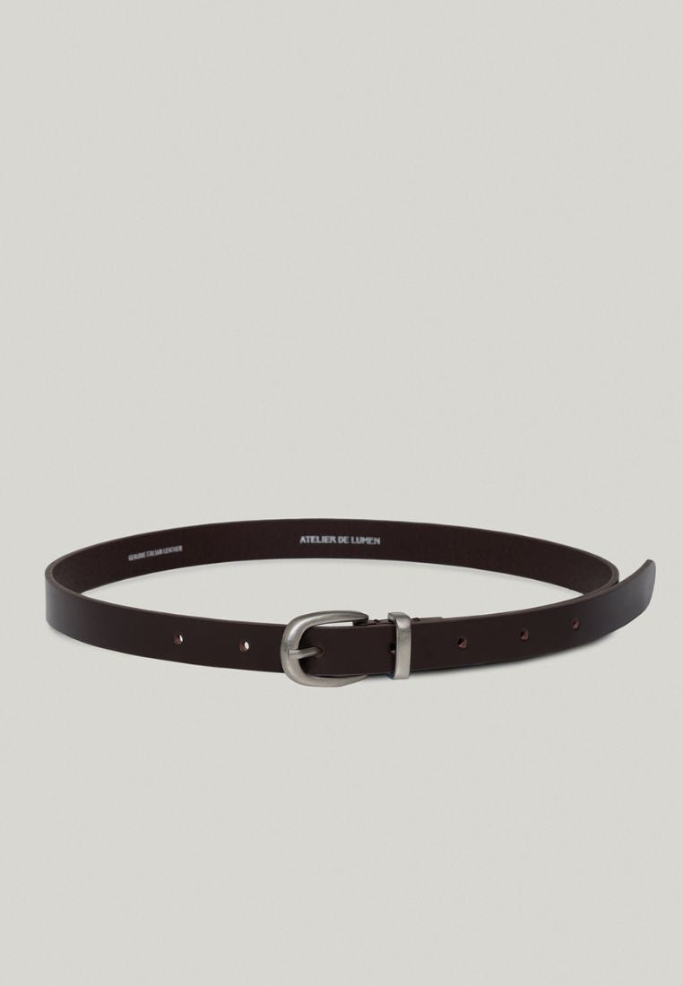 SOBRE LEATHER BELT (ORGAN BROWN)