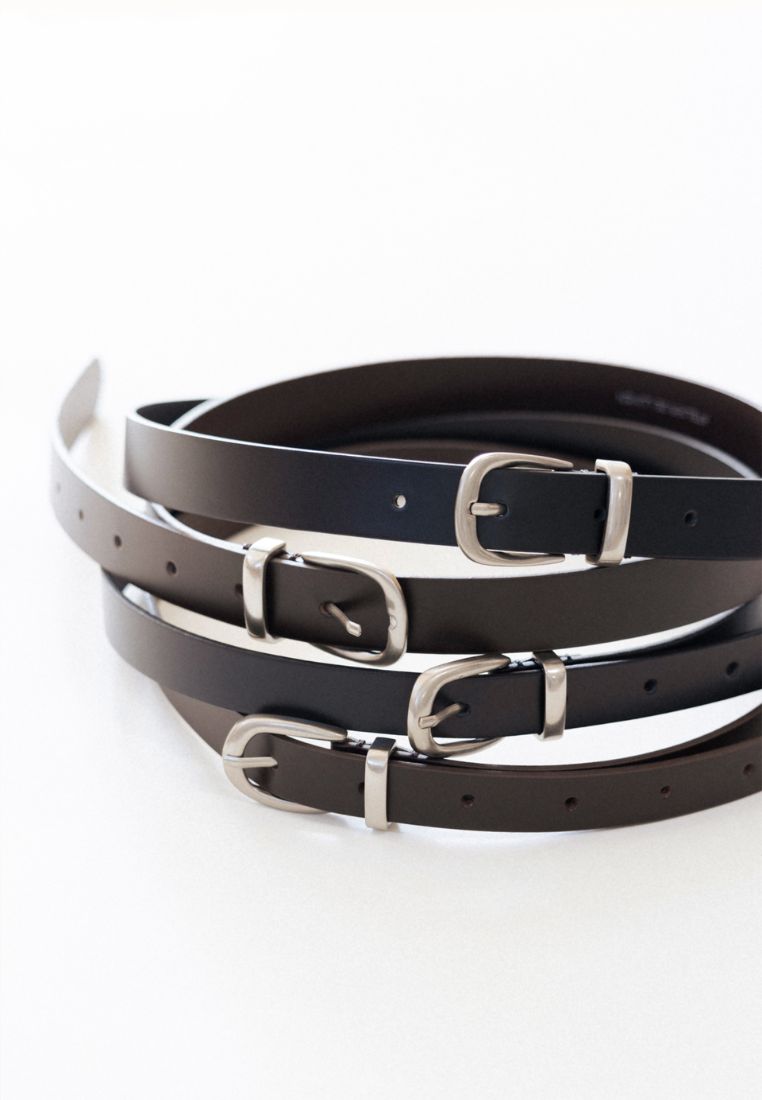 SOBRE LEATHER BELT (ORGAN BROWN)