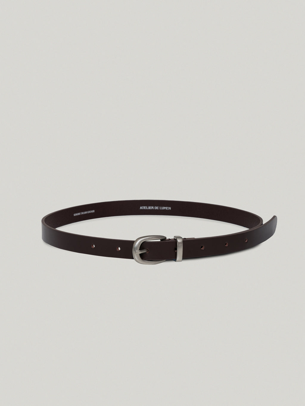 SOBRE LEATHER BELT (ORGAN BROWN)
