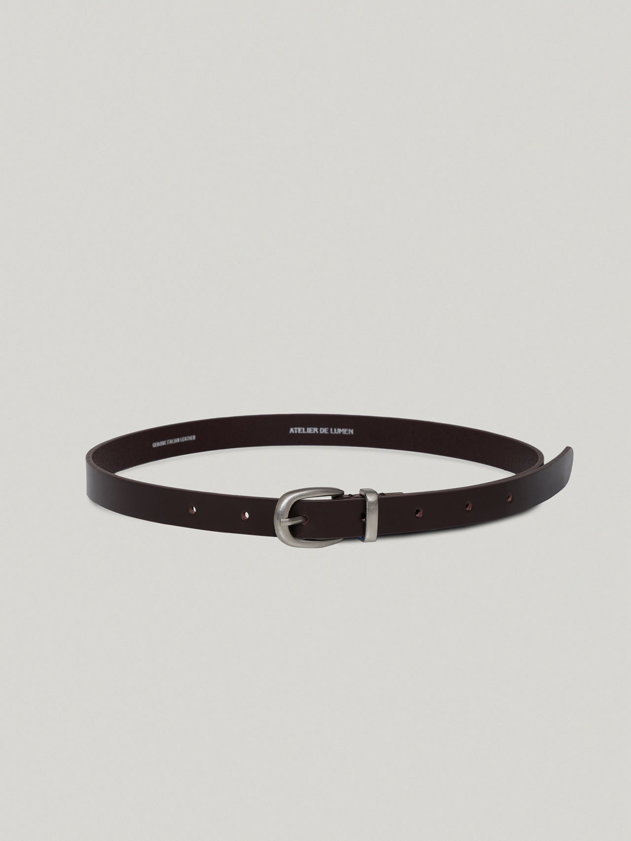 SOBRE LEATHER BELT (ORGAN BROWN)
