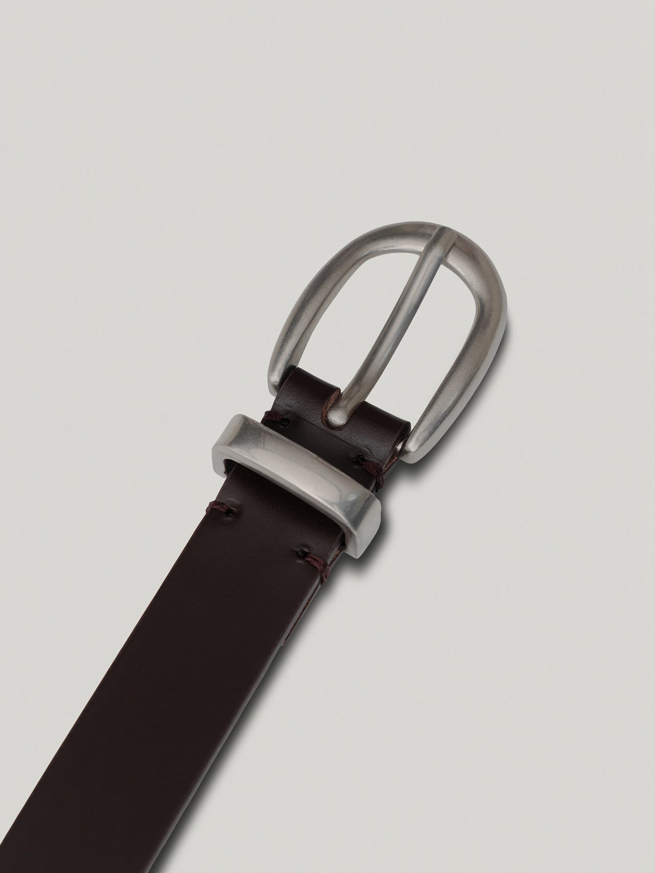 SOBRE LEATHER BELT (ORGAN BROWN)