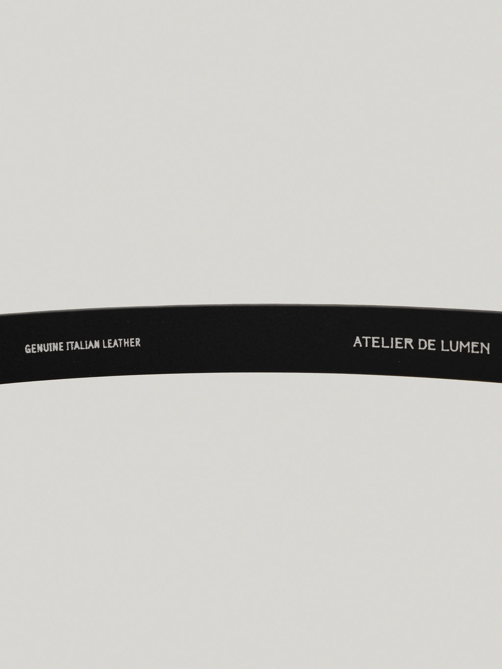 SOBRE LEATHER BELT (SOFT BLACK)