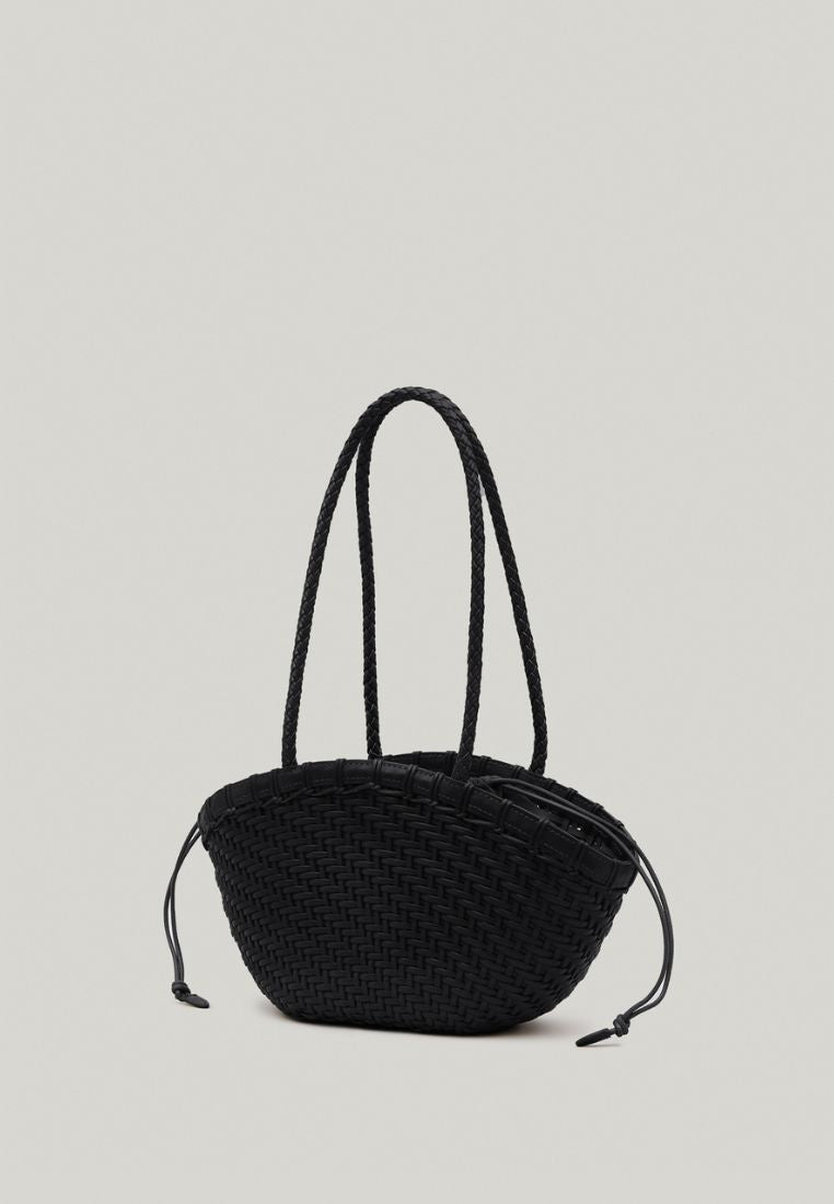 TWIG BASKET SHOULDER BAG (DRIED BLACK)