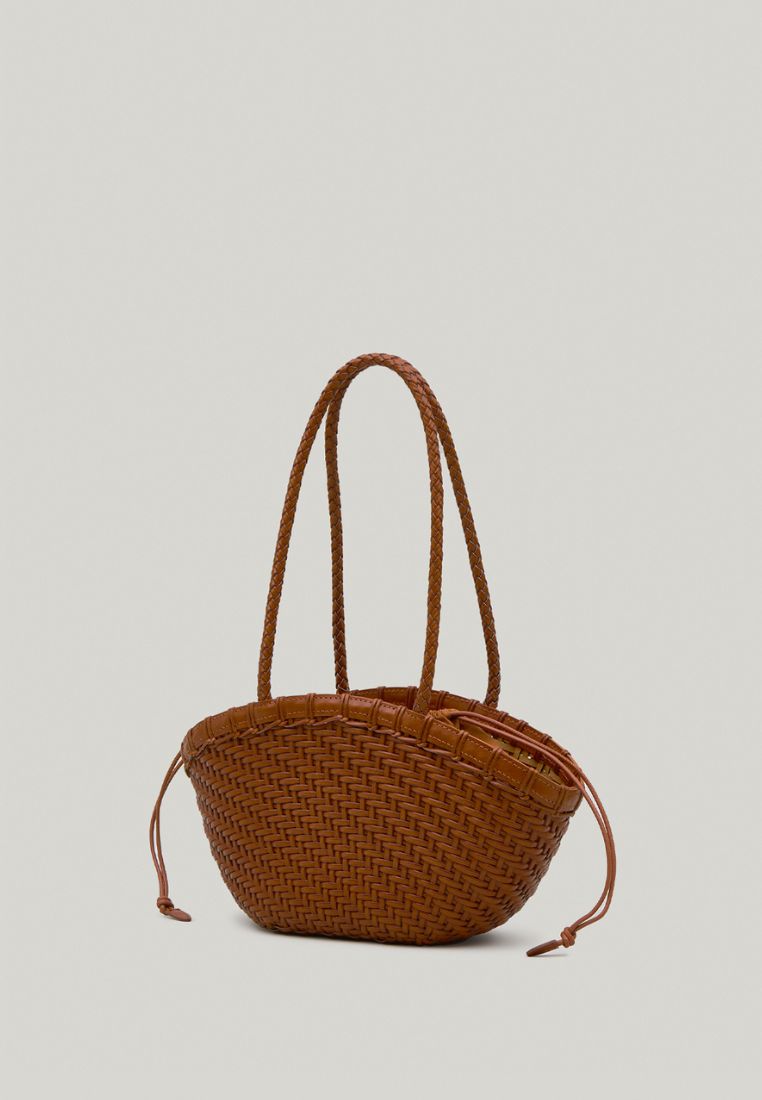 TWIG BASKET SHOULDER BAG (DRIED TAN)