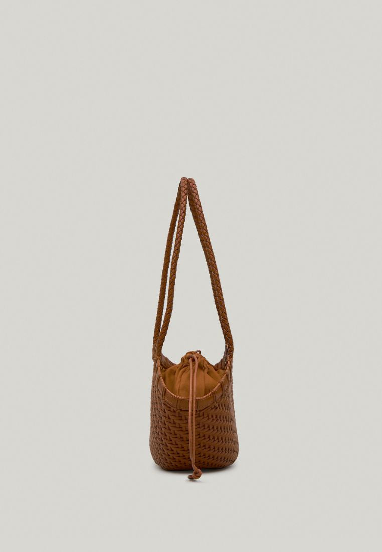 TWIG BASKET SHOULDER BAG (DRIED TAN)