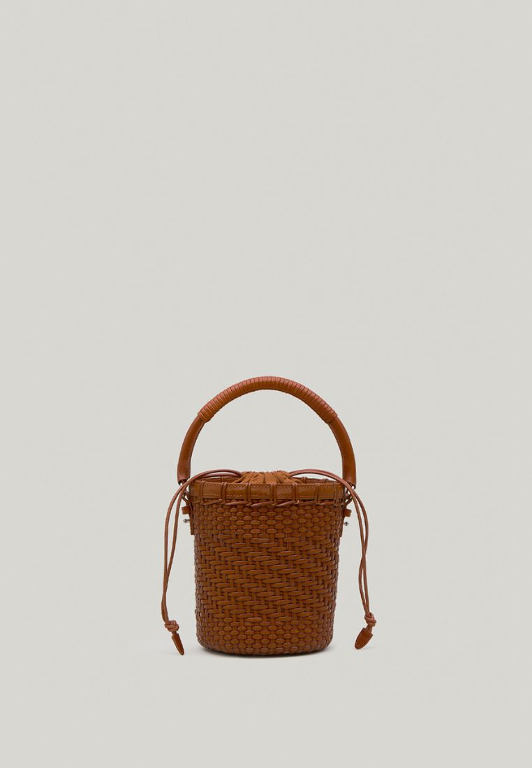 TWIG BASKET TOTE BAG (DRIED TAN)