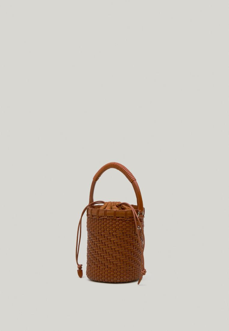 TWIG BASKET TOTE BAG (DRIED TAN)