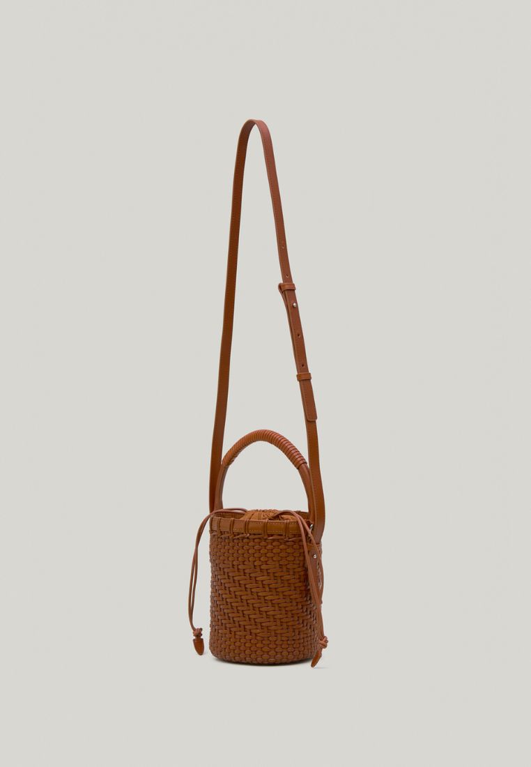 TWIG BASKET TOTE BAG (DRIED TAN)