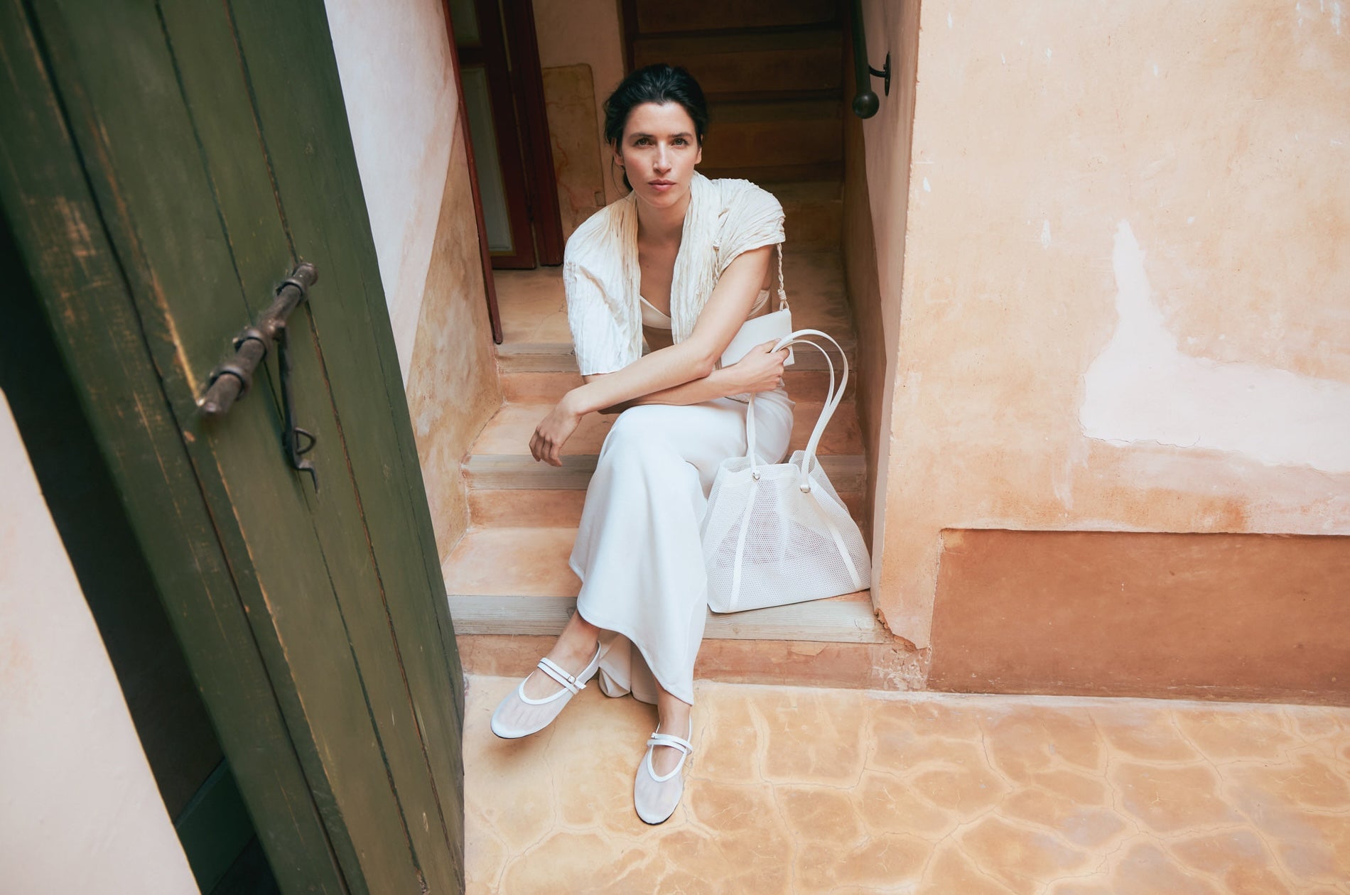 2WAY MESH BAG (OFF WHITE)